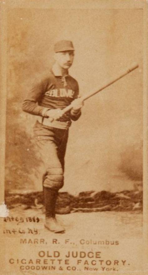 1887 Old Judge Marr, R.F. Columbus #293-3b Baseball Card