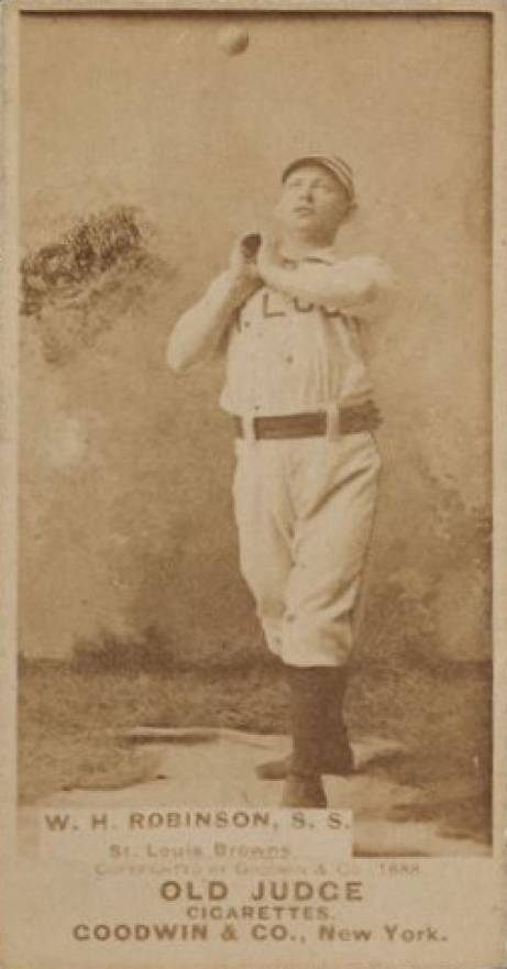 1887 Old Judge W.H. Robinson, S.S. St. Louis Browns #390-5a Baseball Card
