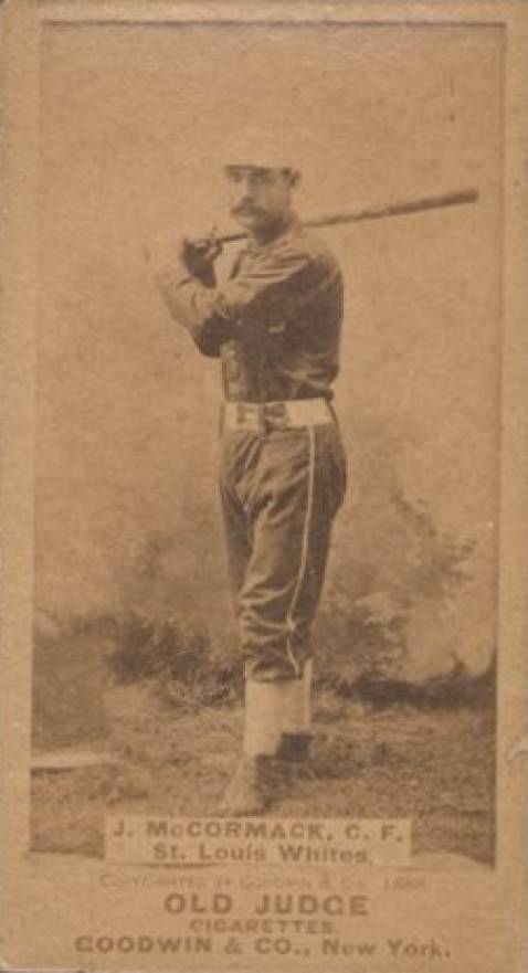 1887 Old Judge J. McCormack, C.F. St. Louis Whites #305-1a Baseball Card