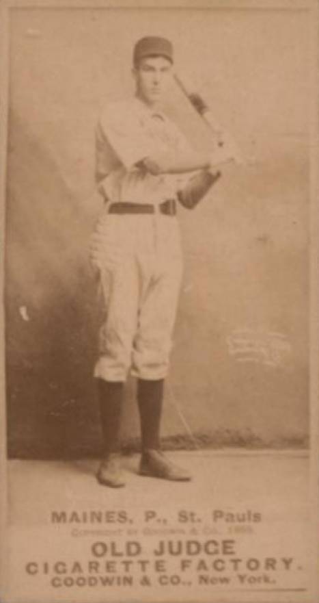 1887 Old Judge Maines, P., St. Pauls #290-1a Baseball Card