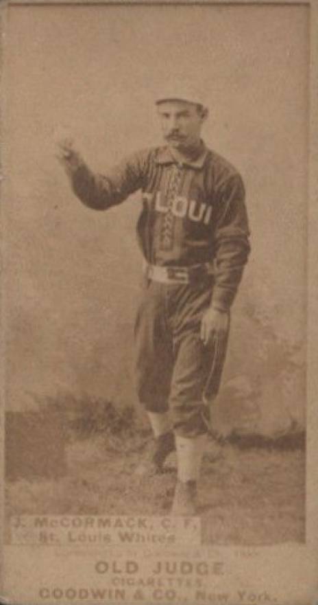 1887 Old Judge J. McCormack, C.F., St. Louis Whites #305-4a Baseball Card