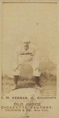 1887 Old Judge J.M. Keenan, C., Cincinnattis #253-1a Baseball Card