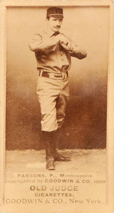 1887 Old Judge Parsons, P., Minneapolis #361-3a Baseball Card