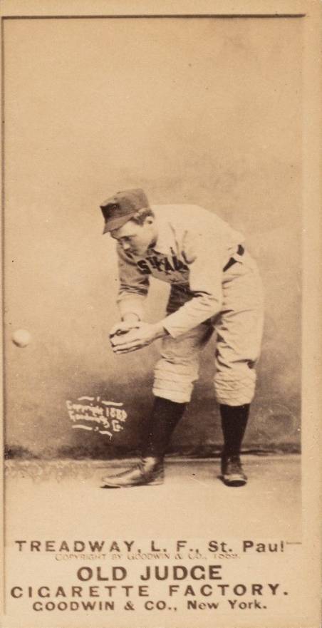 1887 Old Judge Treadway, L.F., St. Paul #463-2a Baseball Card