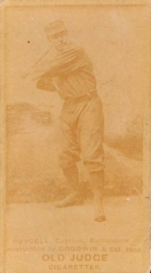 1887 Old Judge Purcell, Captain, Baltimores #374-5a Baseball Card