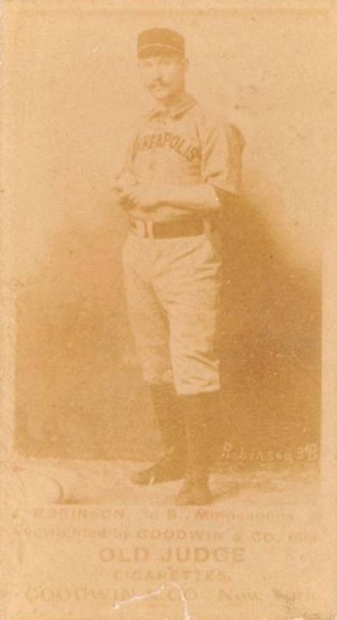 1887 Old Judge Robinson, 3d B., Minneapolis #389-6a Baseball Card