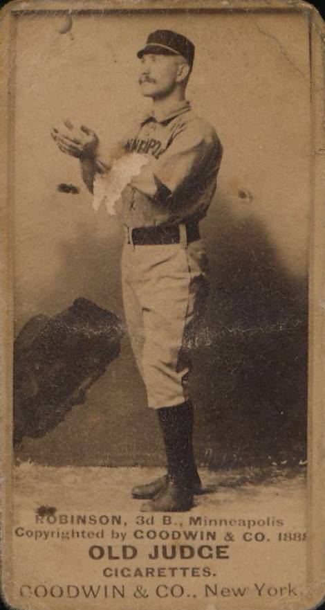 1887 Old Judge Robinson, 3d B., Minneapolis #389-5a Baseball Card