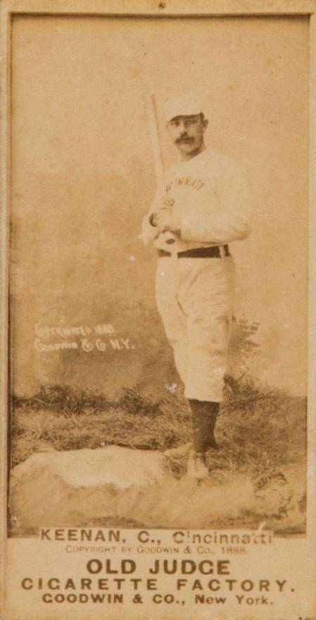 1887 Old Judge Keenan, C., Cincinnatti #253-3a Baseball Card