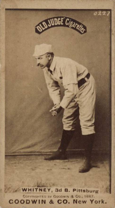1887 Old Judge Whitney, 3d B. Pittsburg #499-2a Baseball Card