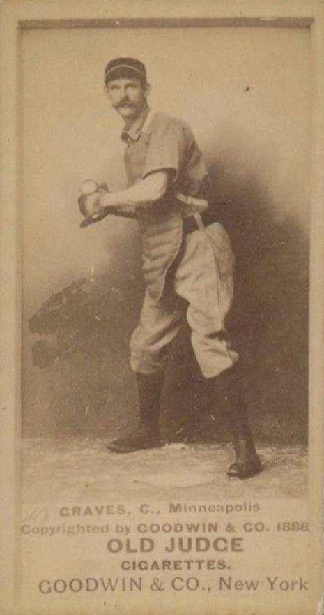 1887 Old Judge Graves, C., Minneapolis #197-5a Baseball Card