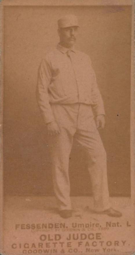 1887 Old Judge Fessenden, Umpire, Nat. L. #159-2a Baseball Card