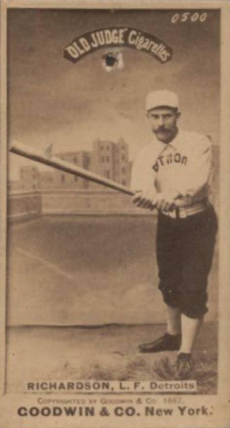 1887 Old Judge Richardson, L.F., Detroits #384-3a Baseball Card