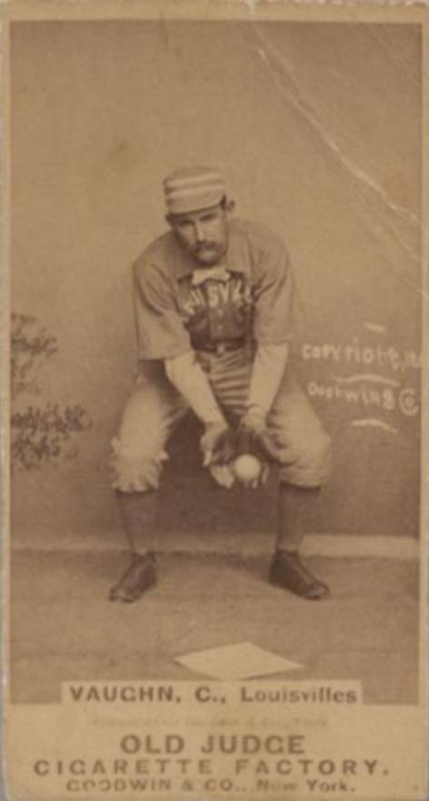 1887 Old Judge Vaughn, C., Louisvilles #472-3a Baseball Card