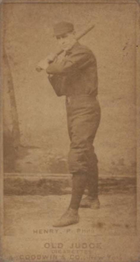 1887 Old Judge Henry, P. Phila #224-1a Baseball Card