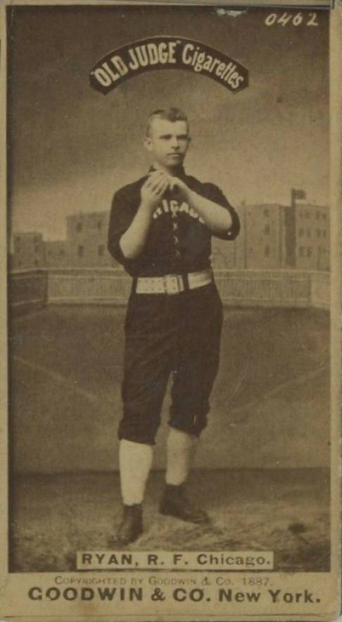 1887 Old Judge Ryan, R.F. Chicago #396-2b Baseball Card