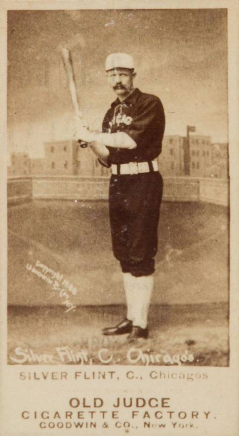 1887 Old Judge Flint, C. Chicagos #163-4b Baseball Card