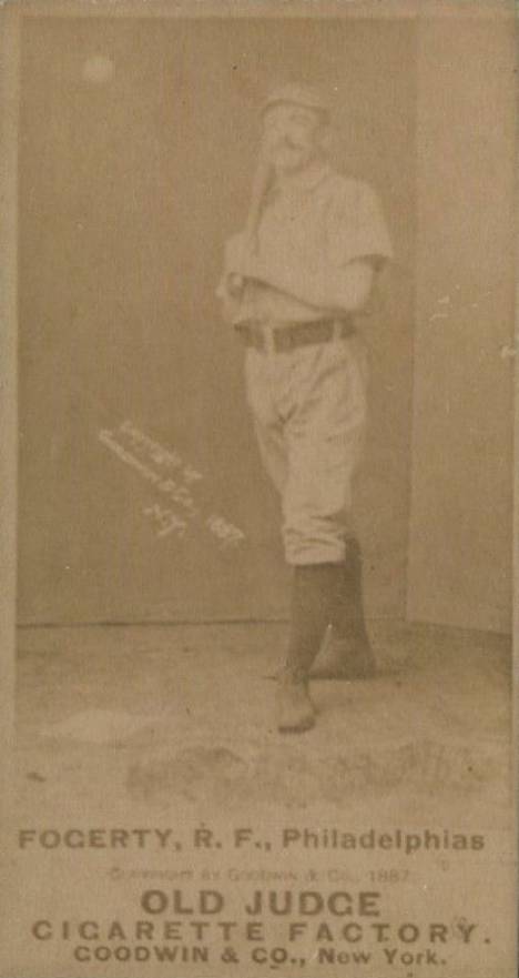 1887 Old Judge Fogarty, R.F., Philadelphias #165-4b Baseball Card