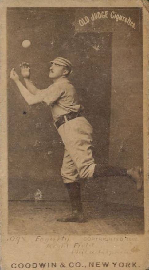 1887 Old Judge Fogarty, Right Field, Philadelphias #165-1b Baseball Card