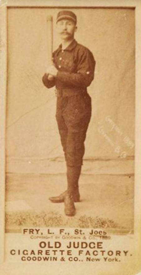 1887 Old Judge Fry, L.F., St. Joes #172-1a Baseball Card