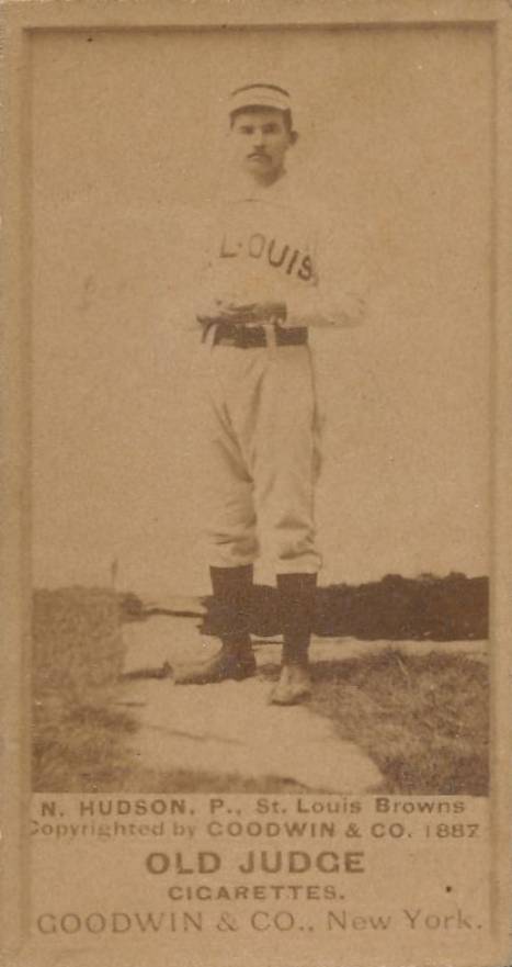 1887 Old Judge Hudson, P., St. Louis Browns #239-3b Baseball Card