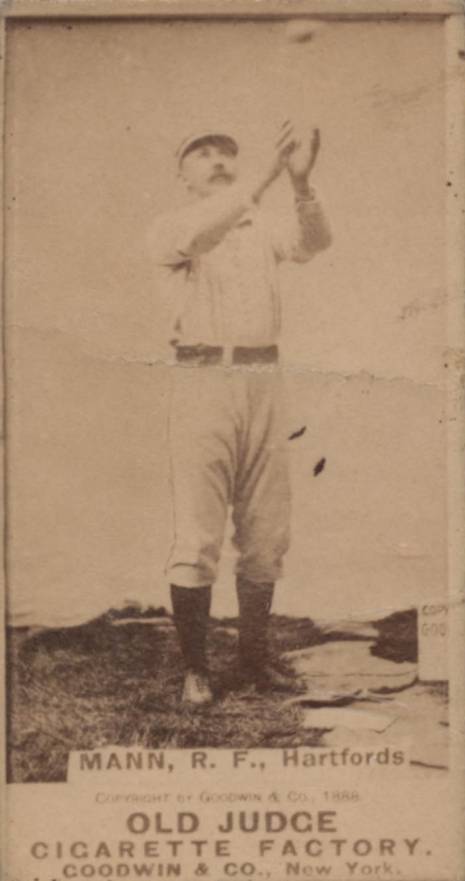 1887 Old Judge Mann, R.F., Hartfords #291-1b Baseball Card