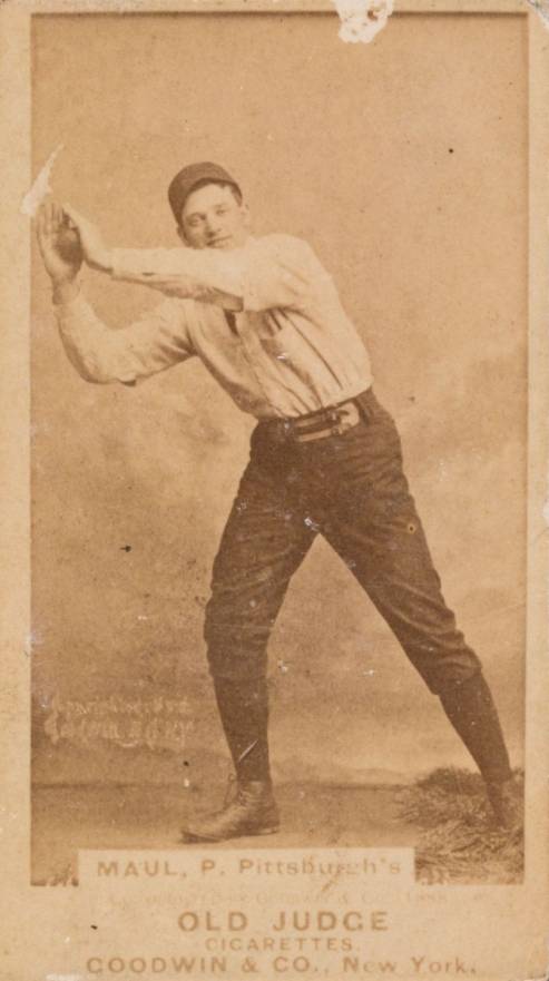 1887 Old Judge Maul, P., Pittsburgh's #298-6b Baseball Card