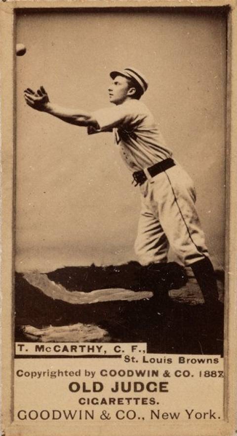 1887 Old Judge McCarthy, C.F., St. Louis Browns #301-9d Baseball Card