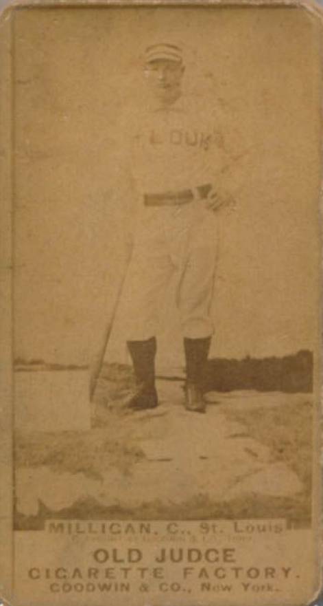 1887 Old Judge Milligan, C., St. Louis #325-2b Baseball Card