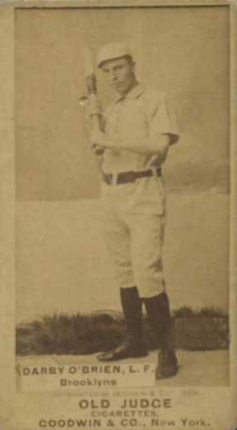 1887 Old Judge Darby O'Brien, L.F., Brooklyns #351-1b Baseball Card