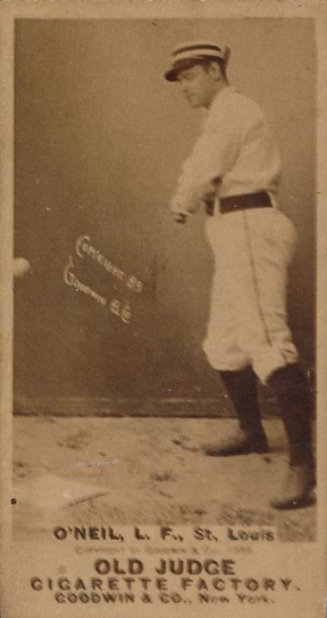 1887 Old Judge O'Neil, L.F. St. Louis #356-12a Baseball Card