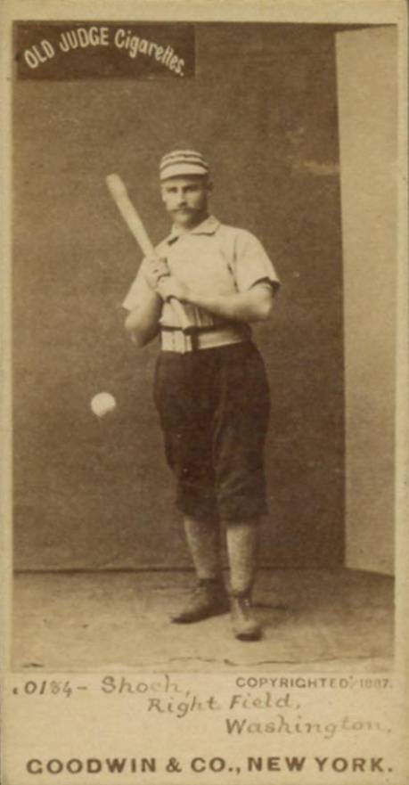 1887 Old Judge Shoch, Right Field, Washington #416-3b Baseball Card