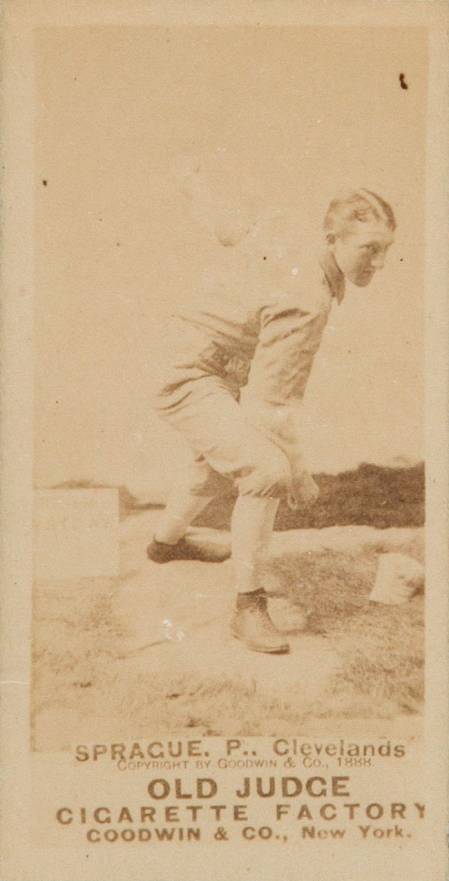 1887 Old Judge Sprague, P., Clevelands #433-7c Baseball Card