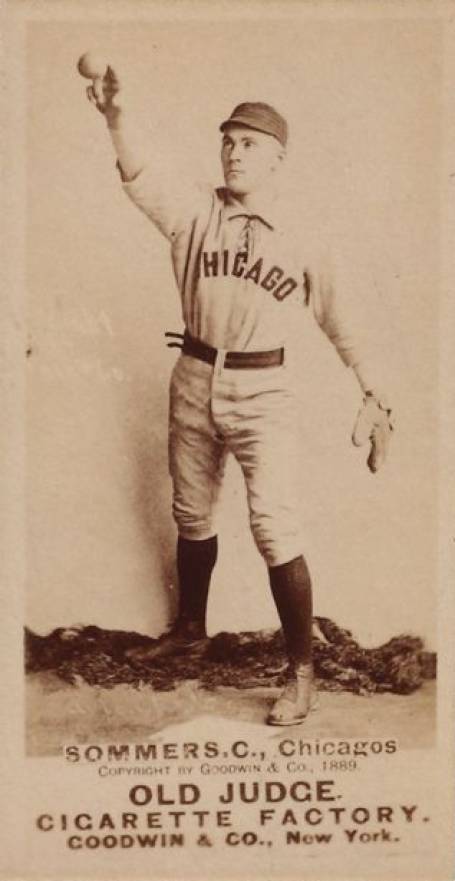 1887 Old Judge Sommers, C., Chicagos #430-4a Baseball Card