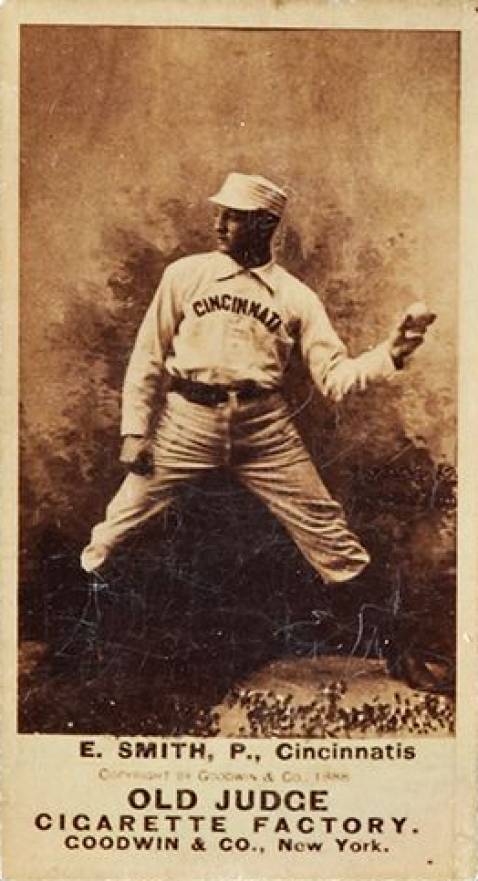 1887 Old Judge E. Smith, P. Cincinnatis #423-3a Baseball Card