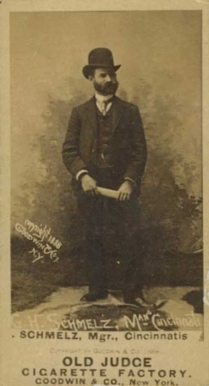 1887 Old Judge Schmelz, Mgr., Cincinnatis #403-2a Baseball Card