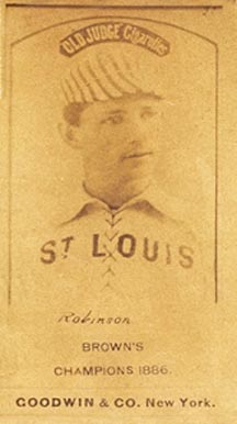 1887 Old Judge Yank Robinson #390-1a Baseball Card