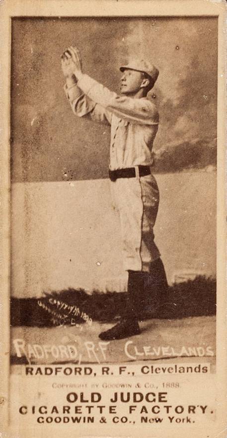 1887 Old Judge Radford, R.F., Clevelands #378-5a Baseball Card