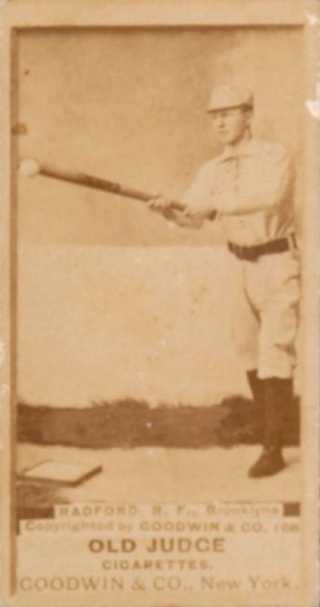 1887 Old Judge Radford, R.F., Brooklyns #378-2a Baseball Card