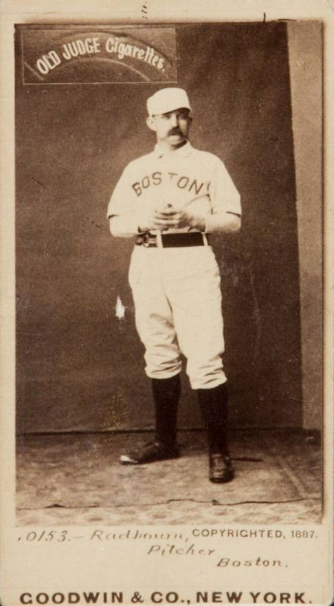 1887 Old Judge Radbourn, Pitcher, Boston #377-5b Baseball Card
