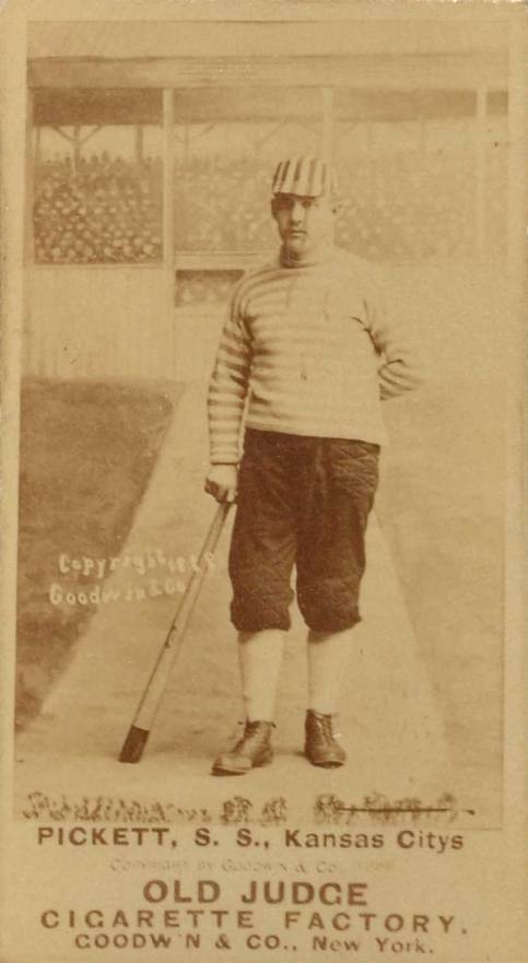 1887 Old Judge Pickett, S.S., Kansas Citys #369-2a Baseball Card