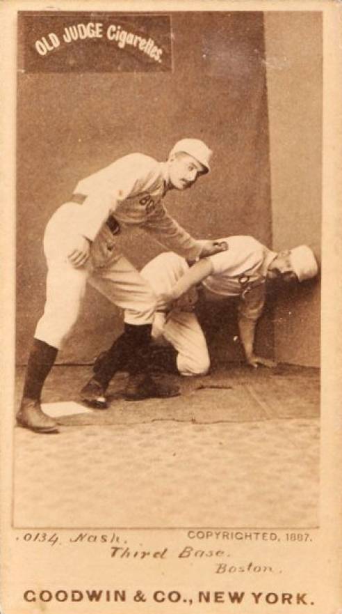 1887 Old Judge Nash, Third Base, Boston #340-1a Baseball Card