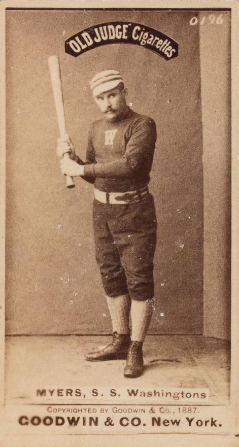 1887 Old Judge Myers, S.S. Washingtons #338-2a Baseball Card