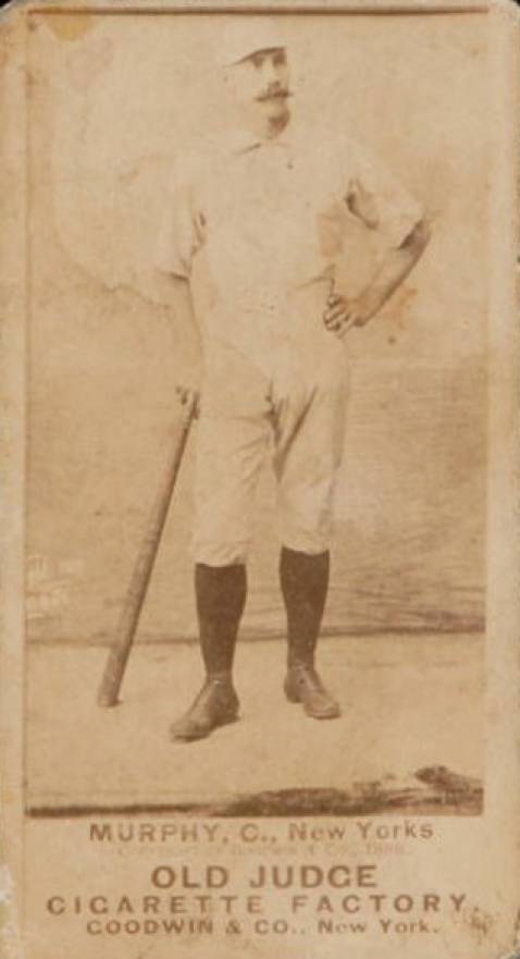 1887 Old Judge Murphy, C., New Yorks #334-1a Baseball Card