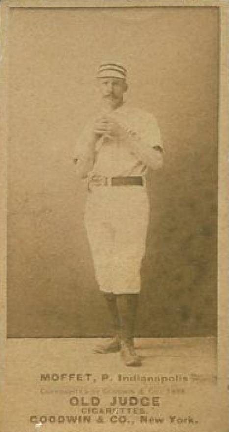 1887 Old Judge Moffet, P. Indianapolis #382-2a Baseball Card