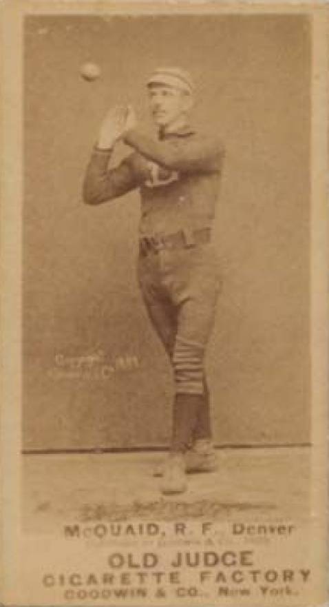 1887 Old Judge McQuaid, R.F., Denver #318-2a Baseball Card