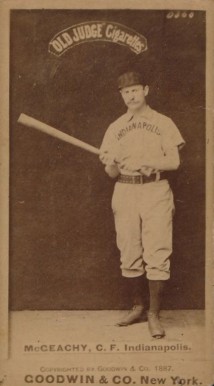 1887 Old Judge McGeachy, C.F. Indianapolis. #310-2a Baseball Card