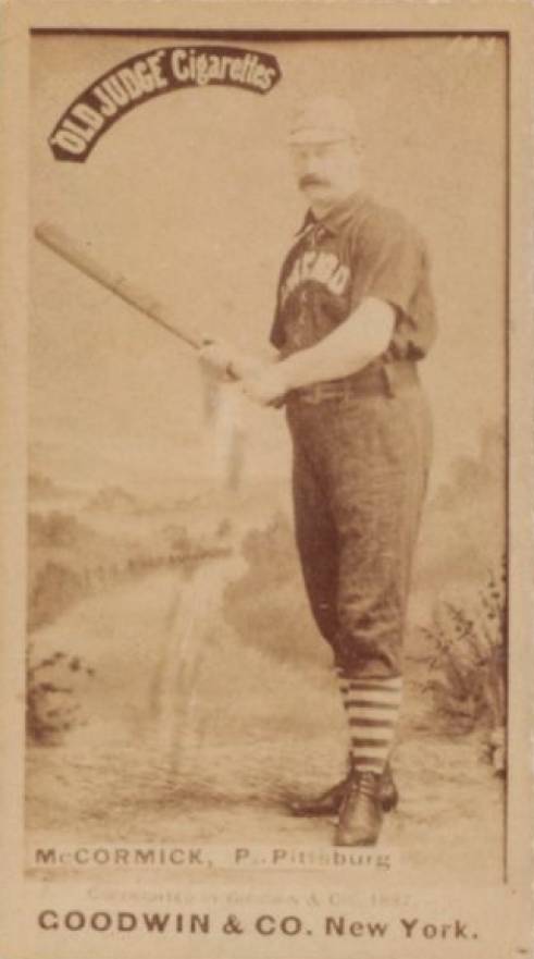 1887 Old Judge McCormick, P., Pittsburg #306-9b Baseball Card