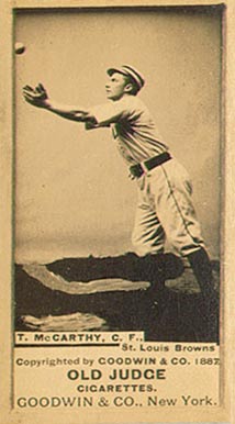 1887 Old Judge T. McCarthy, C.F., St. Louis Browns #301-9b Baseball Card