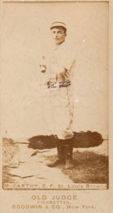 1887 Old Judge McCarthy, C.F., St. Louis Browns #301-7b Baseball Card