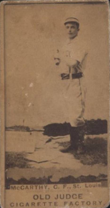 1887 Old Judge McCarthy, C.F., St. Louis #301-7a Baseball Card